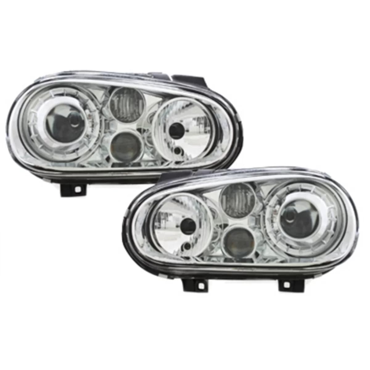Headlights suitable for VW Golf IV 4 (09.1997-09.2003) R32 Design Chrome