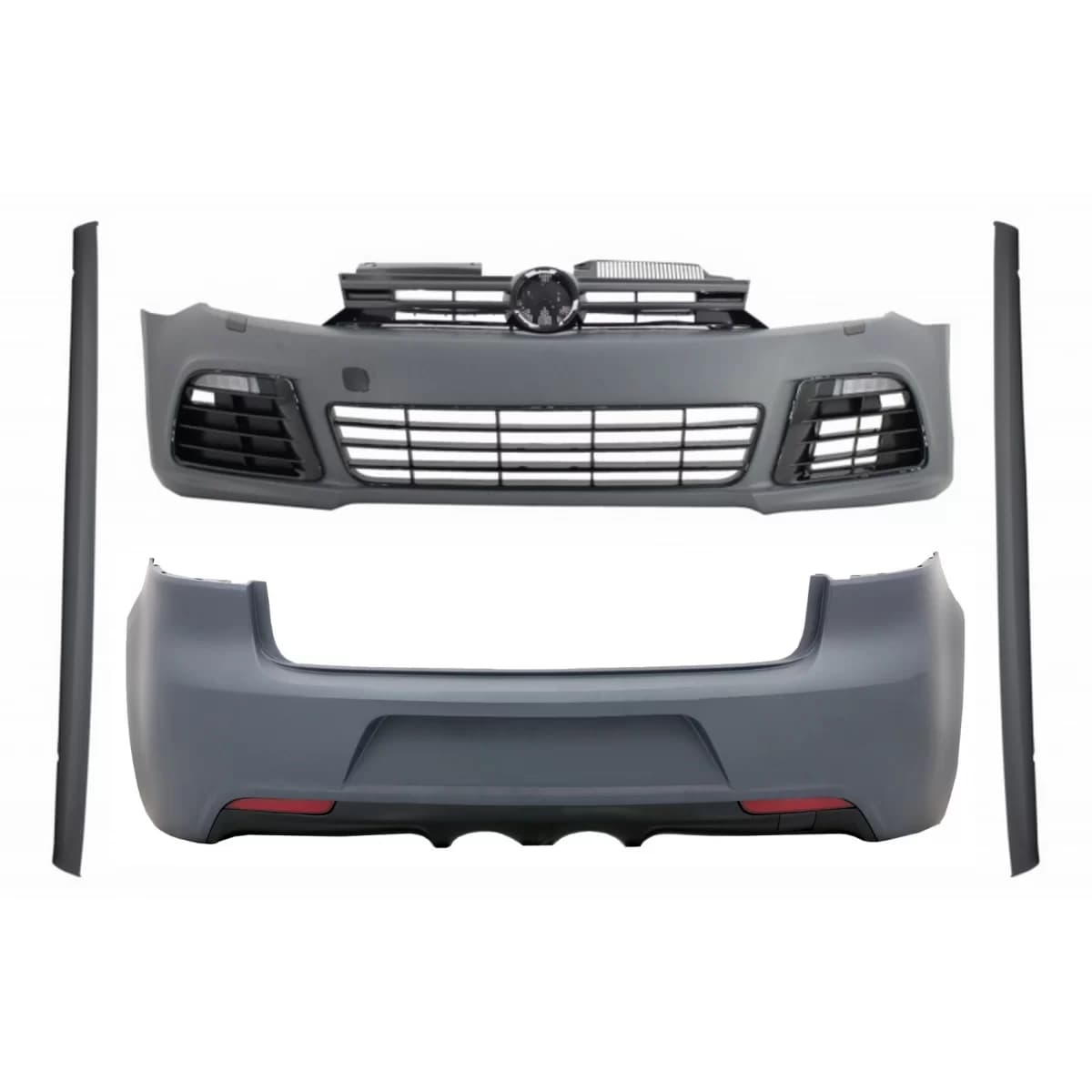 Complete Body Kit suitable for VW Golf VI 6 Mk6 (2008-2013) R20 Look with Side Skirts