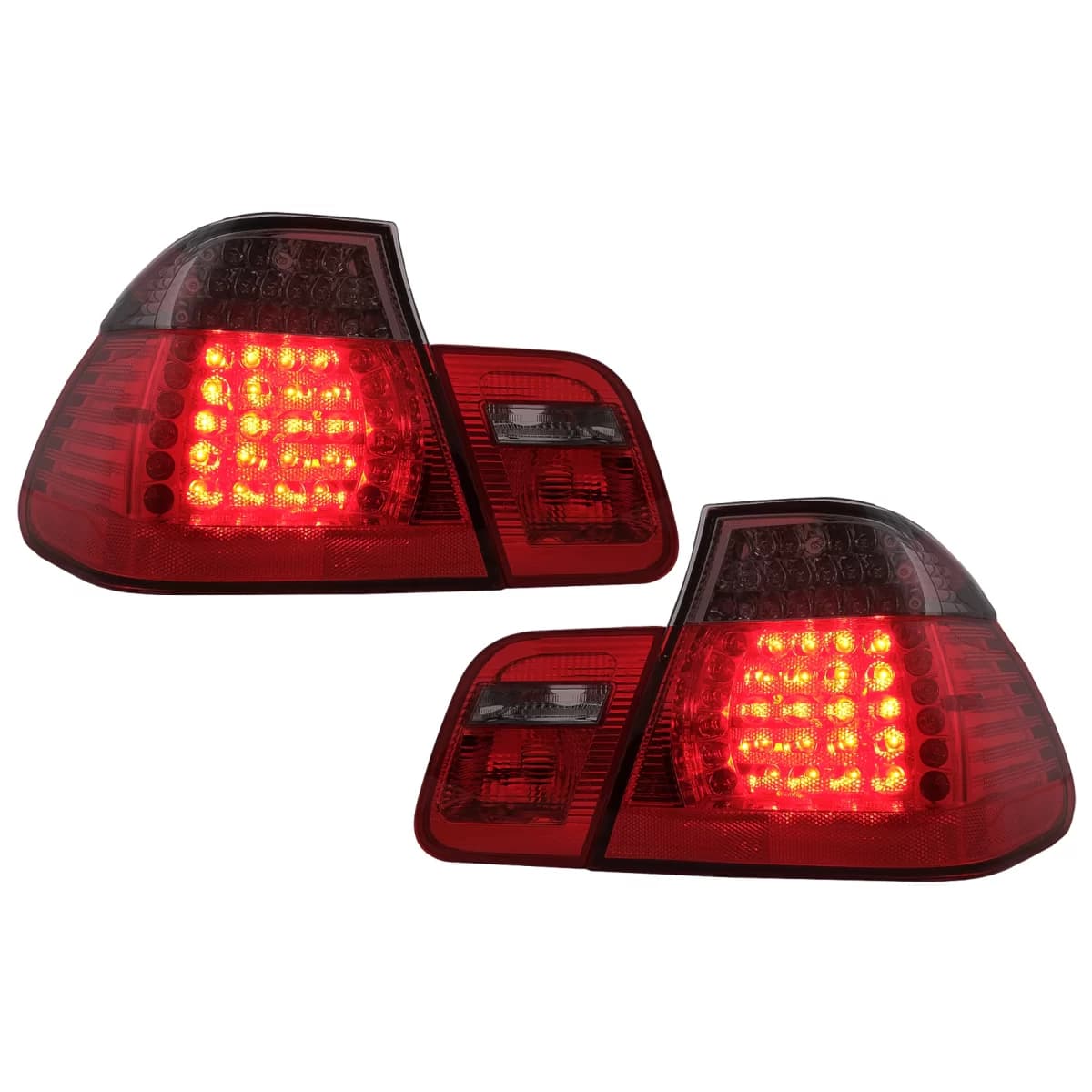 LED Taillights suitable for BMW 3 Series E46 Limousine 4D (09.2001-03.2005) Red Smoke