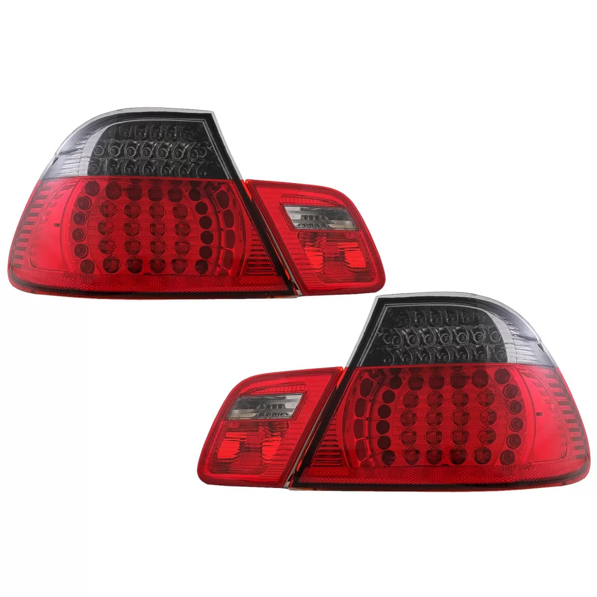 LED Taillights suitable for BMW 3 Series E46 Coupe 2D (1998-2003) Red Black