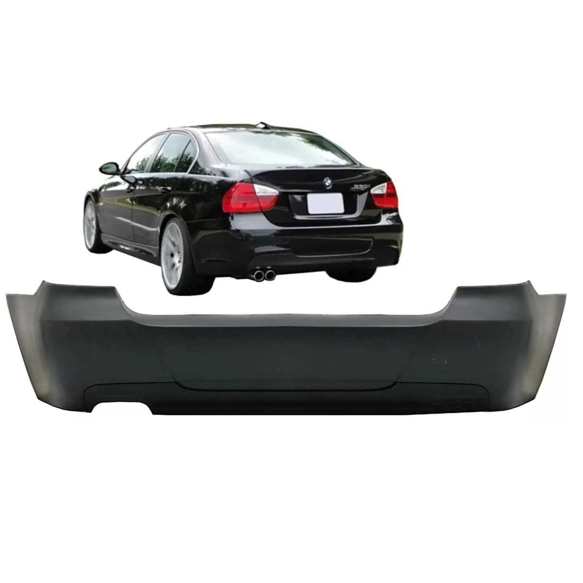 Rear Bumper suitable for BMW 3 Series E90 (2005-2008) M-Technik Design