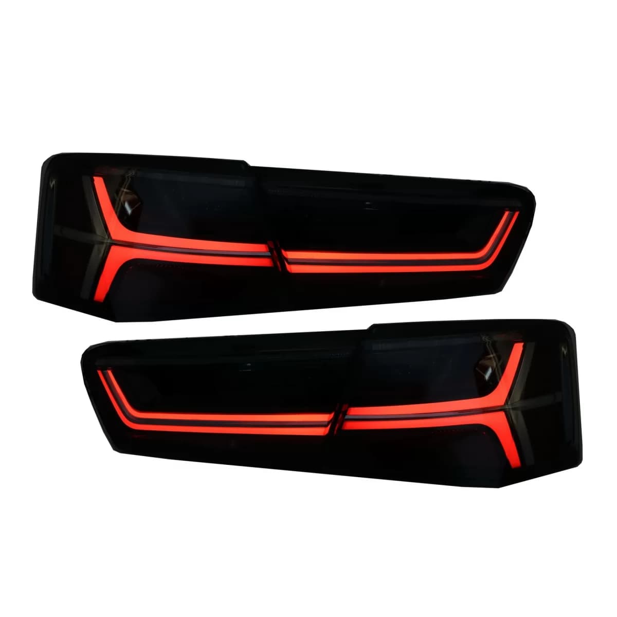 Taillights Full LED suitable for Audi A6 4G C7 Limousine (2011-2014) Smoke Facelift Design with Sequential Dynamic Turning Lights