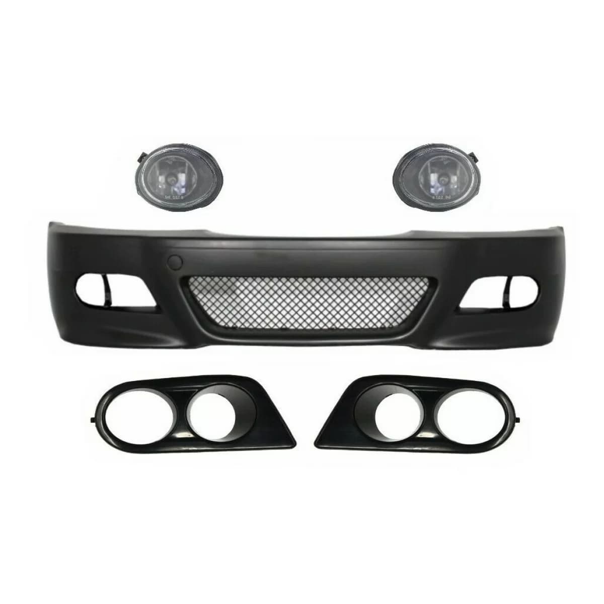 Front Bumper with Fog Lights and Covers suitable for BMW E46 3 Series (1998-2004) M3 Look