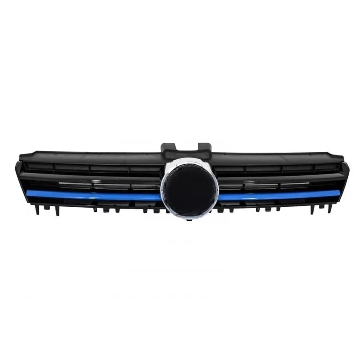 Central Grille suitable for VW Golf 7 VII (2012-2017) R-Line GTE Design Blue Insertions