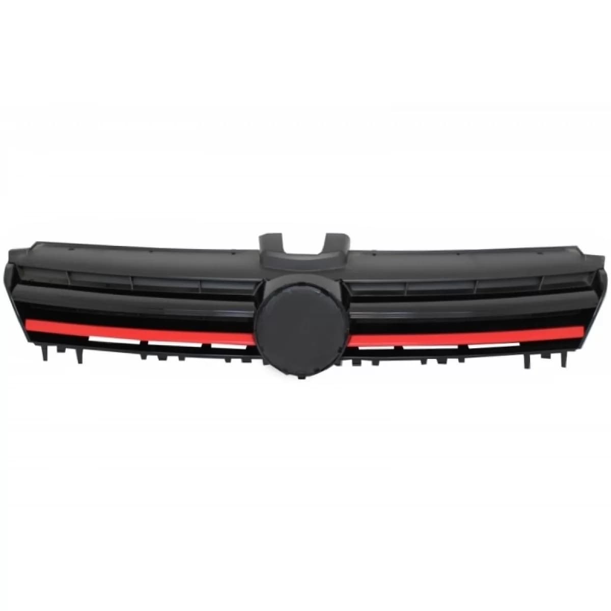 Central Grille suitable for VW Golf VII 7 5G (2013-2017) GTI R-Line Design Red Insertions