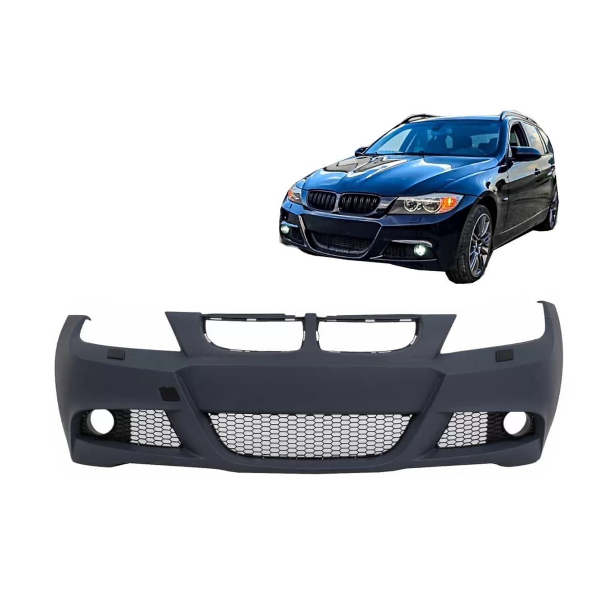 Front Bumper suitable for BMW 3 Series E90 E91 Sedan Touring (2004-2008) Design M-Tech LCI