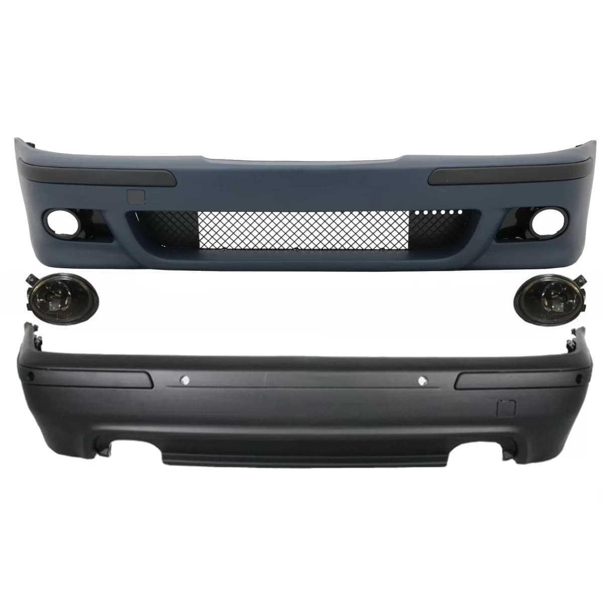 Body Kit suitable for BMW E39 5 Series (1995-2003) Double Outlet M5 Design Fog Lights Smoke