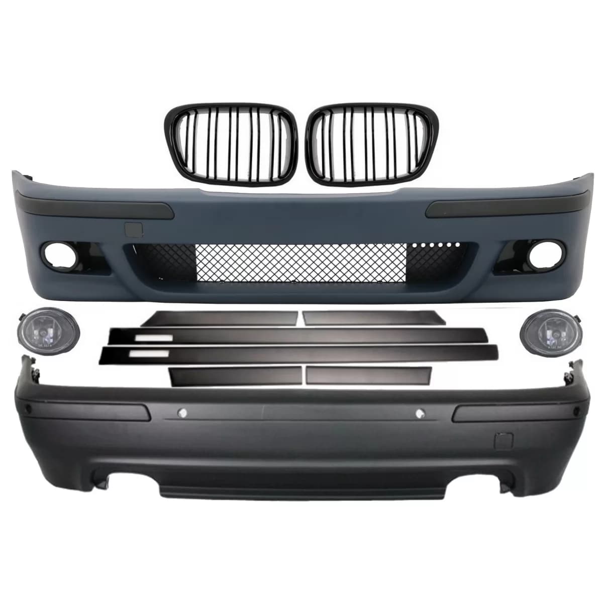 Body Kit suitable for BMW 5 Series E39 (1997-2003) Double Outlet with Central Grilles M5 Design