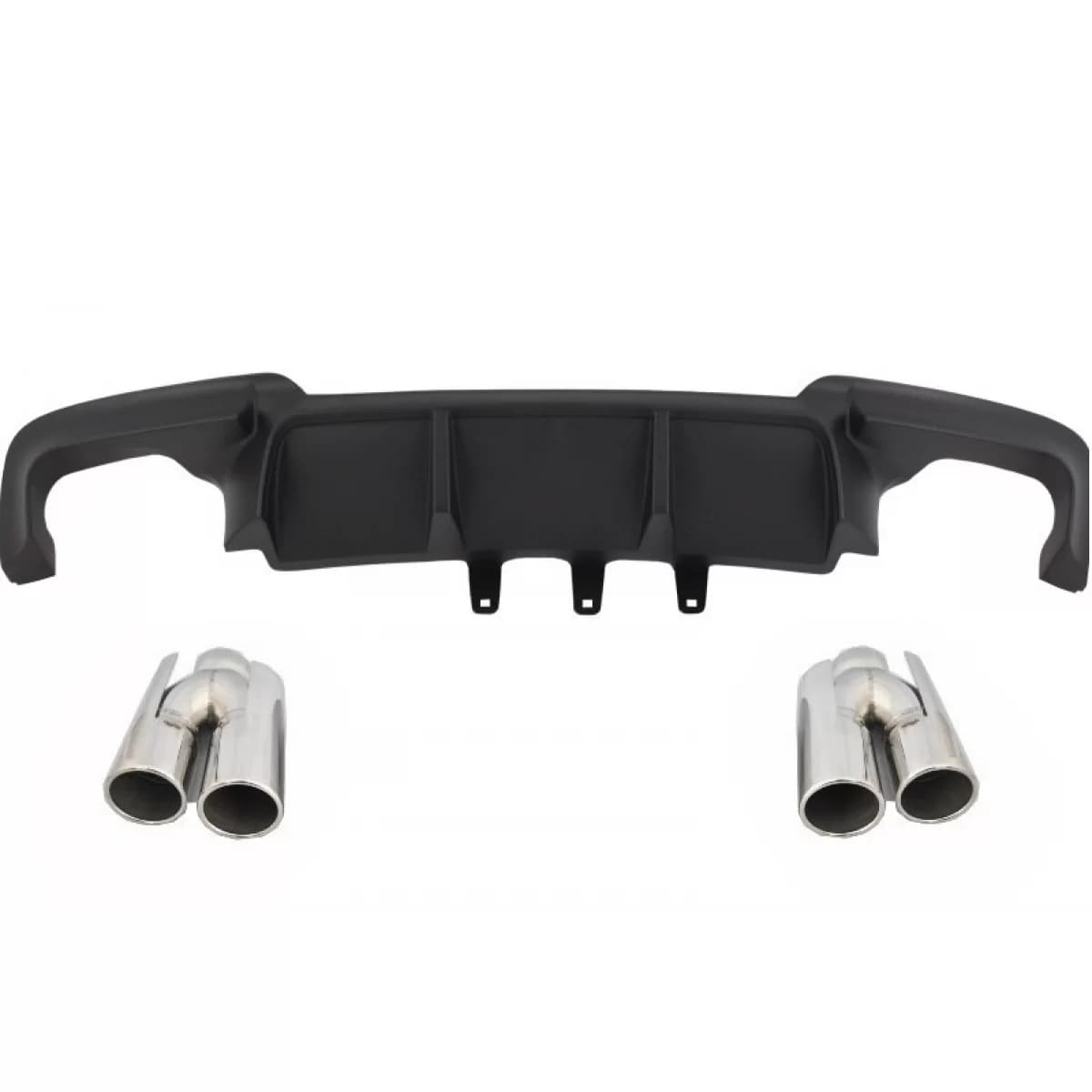 Double Outlet Air Diffuser suitable for BMW 5 Series F10 F11 (2011-2017) M Sport Design with Exhaust Muffler Tips