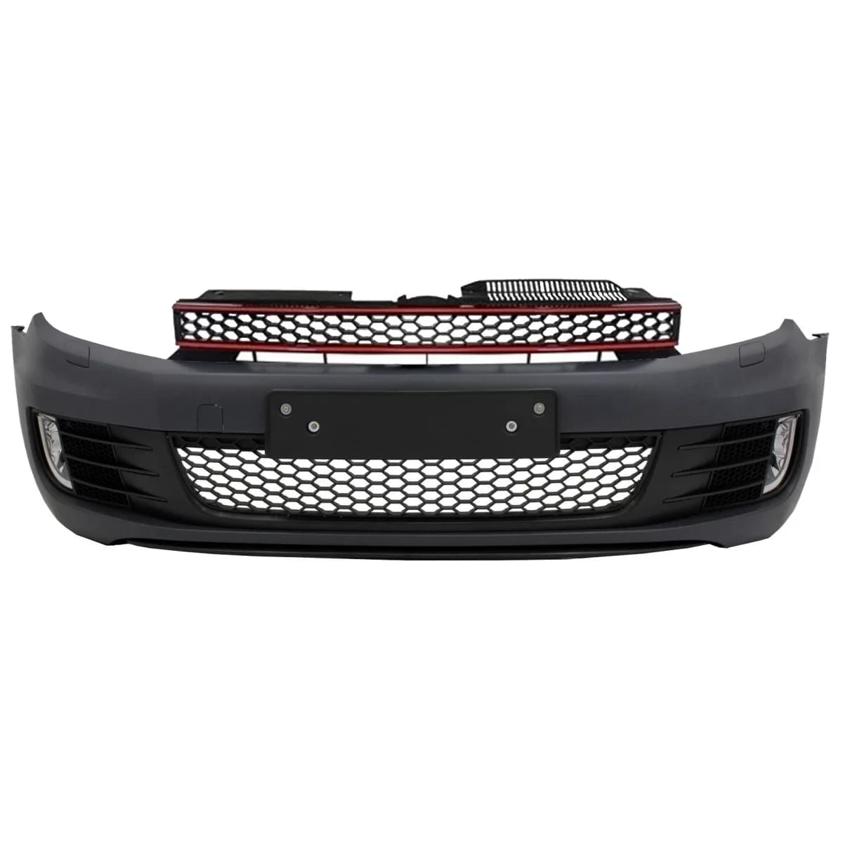 Front Bumper suitable for VW Golf VI 6 (2008-2013) GTI Look without PDC