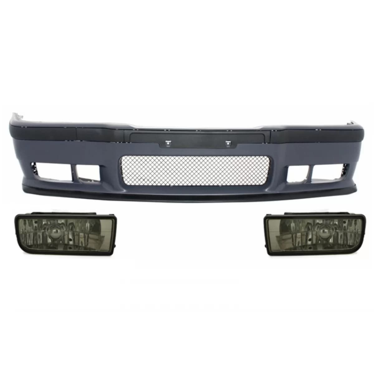 Front Bumper suitable for BMW 3er E36 (1992-1998) M3 Design With Smoke Fog Lights