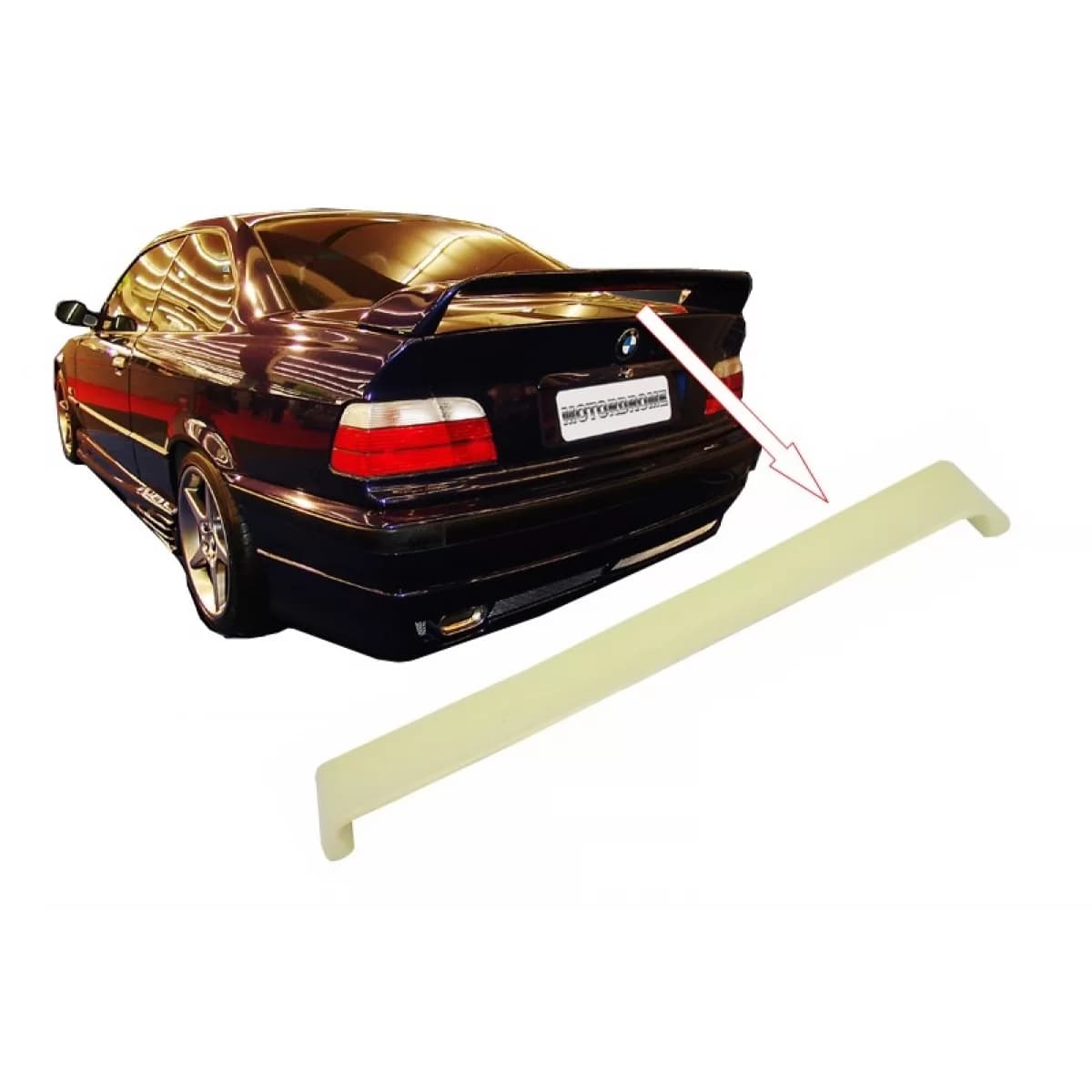 Trunk Spoiler suitable for BMW 3 Series E36 Coupe Sedan (1990-1998) LTW Design