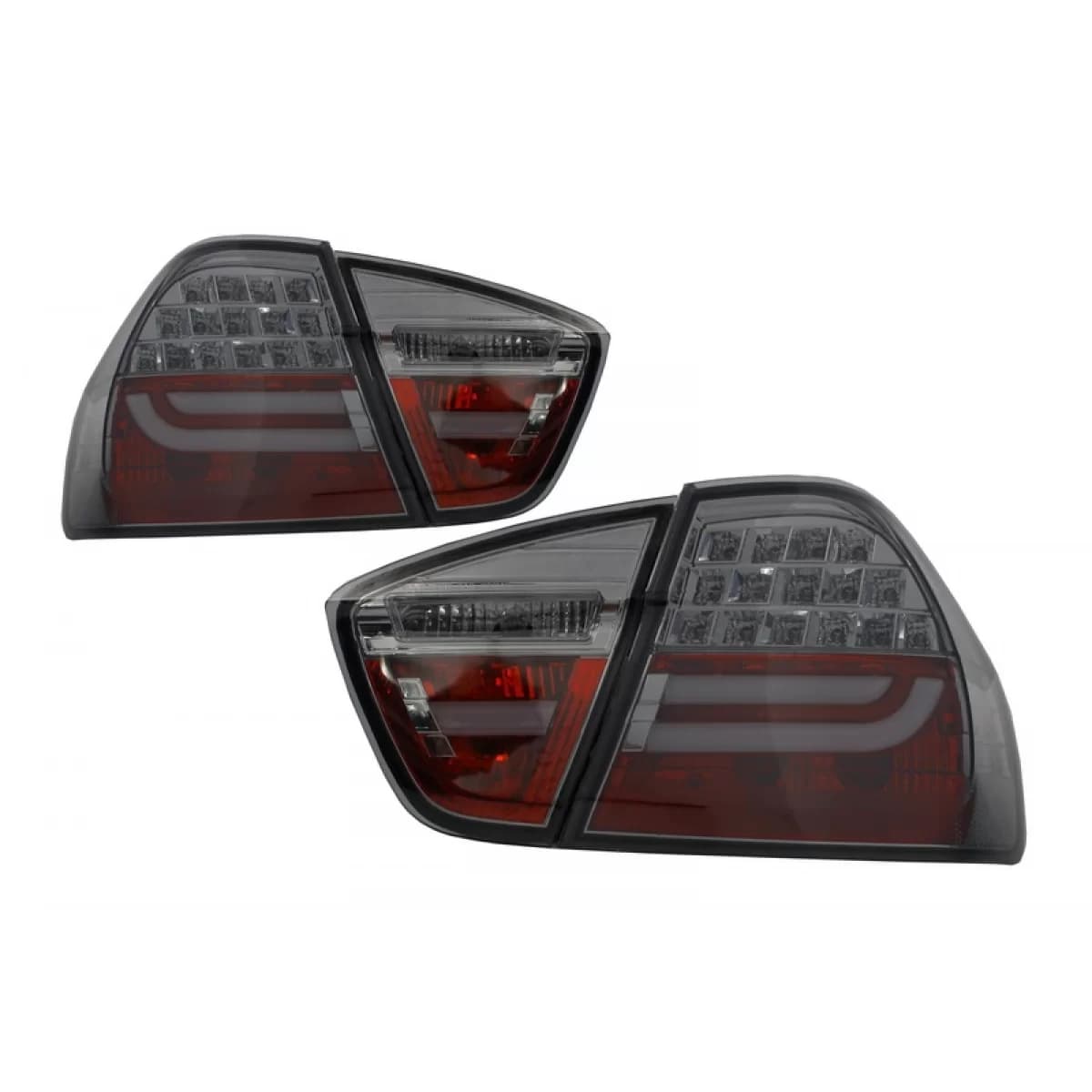 LED BAR Taillights suitable for BMW 3 Series E90 (2005-2008) Smoke