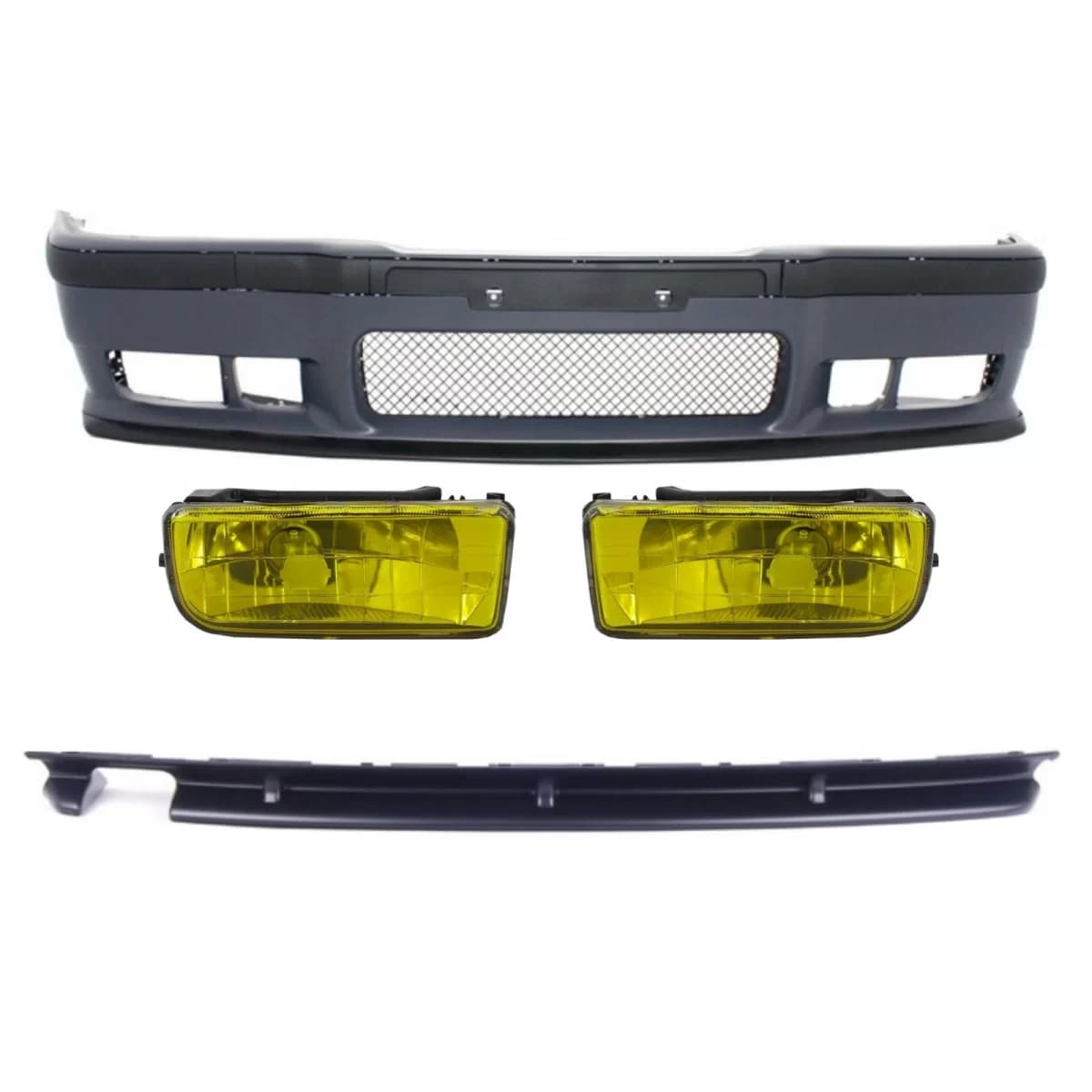 Body Kit  suitable for BMW 3er E36 (1992-1997) M3 Design With Yellow Fog Lights