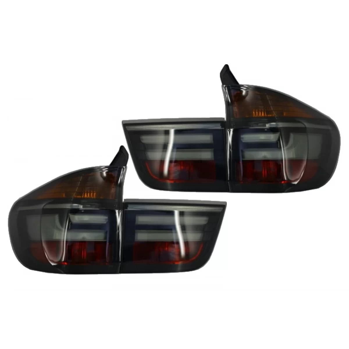 LED Taillights suitable for BMW X5 E70 (2007-2010) Light Bar LCI Facelift Look Smoke