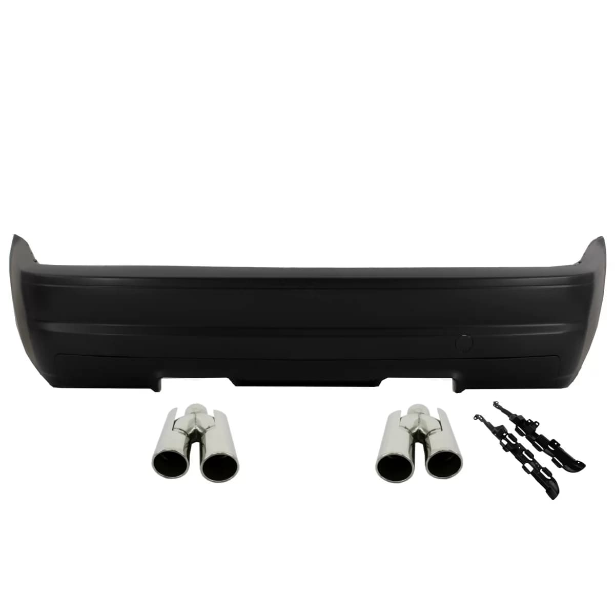 Rear Bumper Suitable For BMW 3 Series E46 Sedan (1998-2005) Diffuser M3 CSL Design with Exhaust Tailpipes