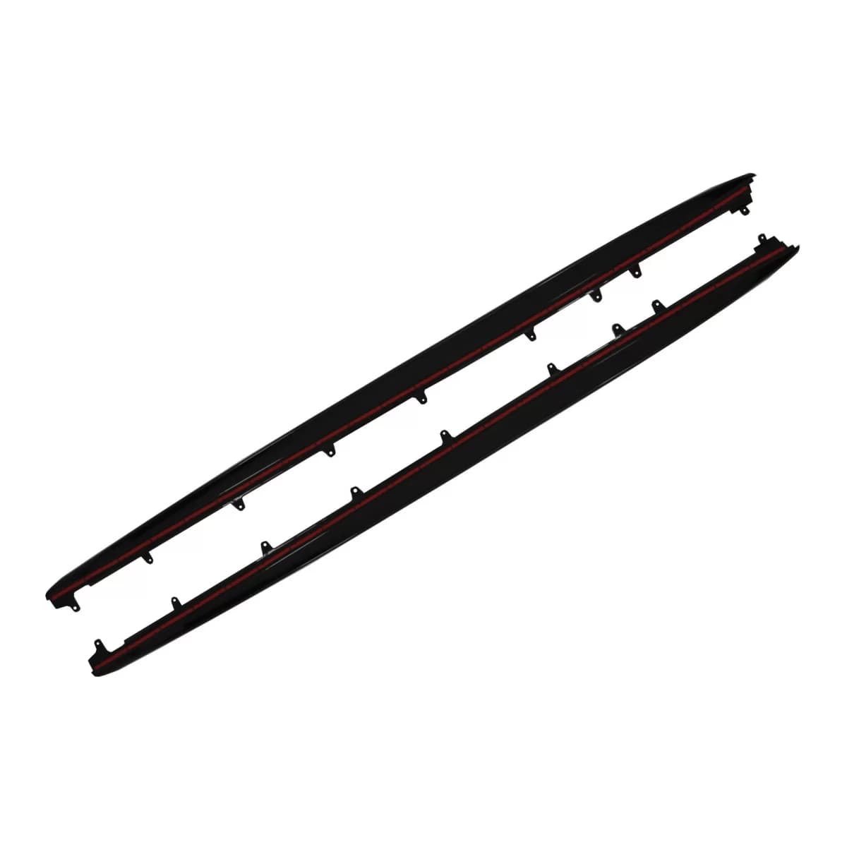 Side Skirts Extension suitable for BMW 5 Series G38 Long Wheel Base Saloon (2017-up) M Performance Design Piano Black