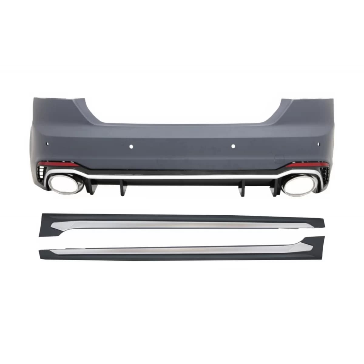 Rear Bumper with Side Skirts suitable for Audi A5 F5 Sportback (2017-) Quattro RS5 Design