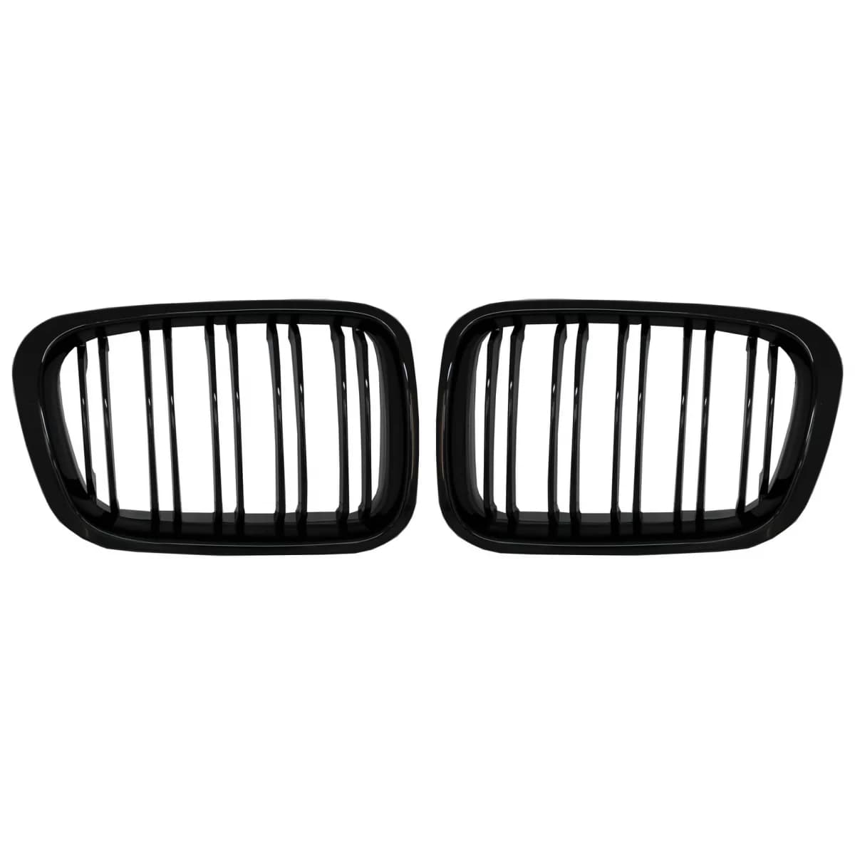 Central Kidney Grilles suitable for BMW 3 Series E46 Non Facelift (1998-09.2001) Double Stripe M Design Piano Black