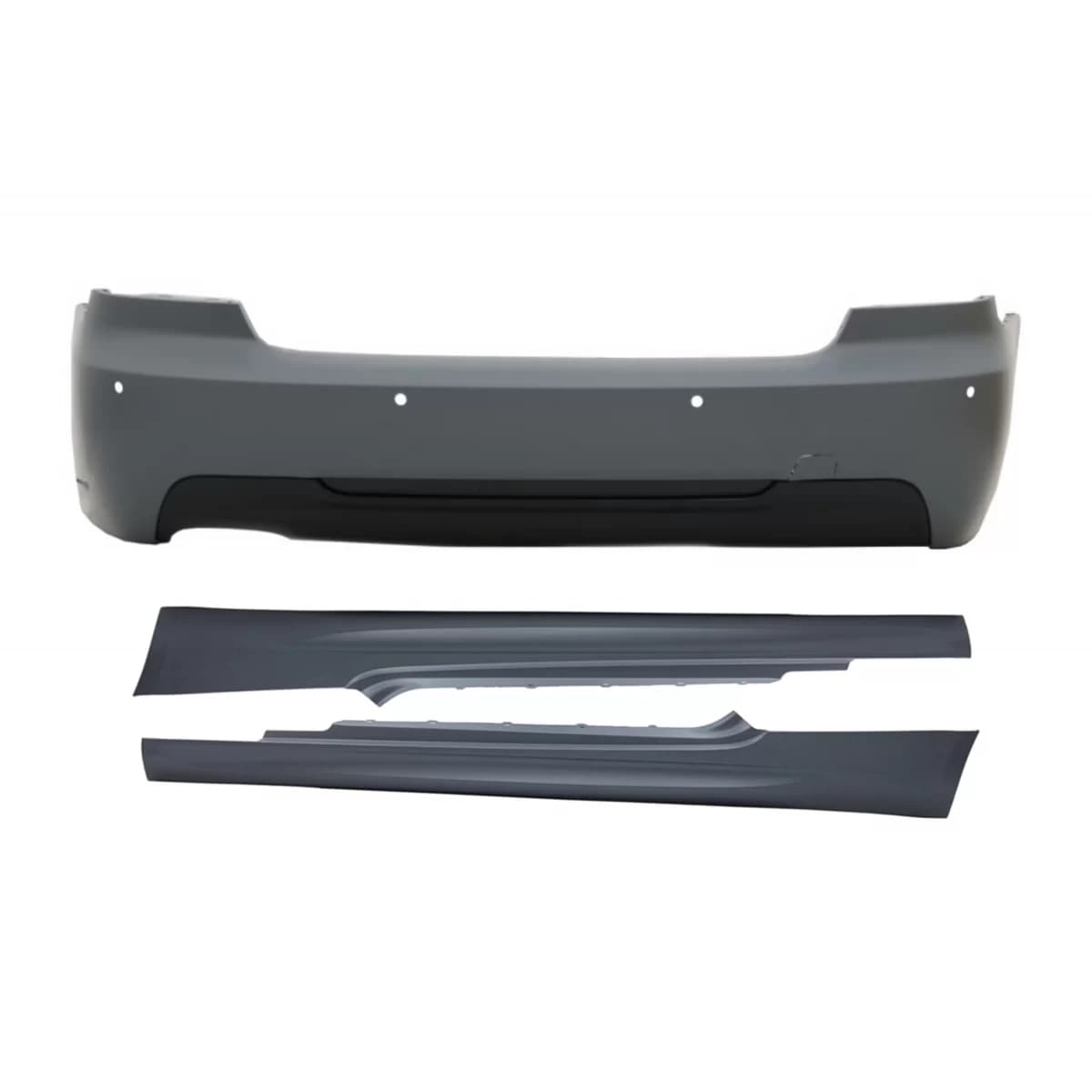 Rear Bumper with Side Skirts suitable for BMW 3 Series E92 Coupe E93 Cabrio Pre LCI & LCI (2006-10.2013) M-Technik Design