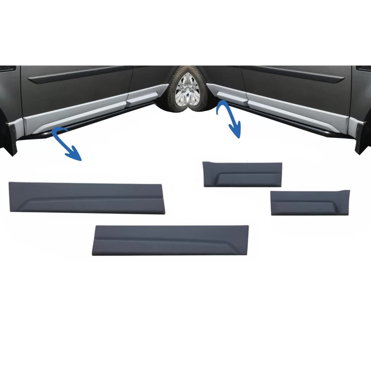 Car Front and Rear Side Skirts Door Panels Left & Right suitable for Land Rover Freelander 2 L359 (2006-2014)