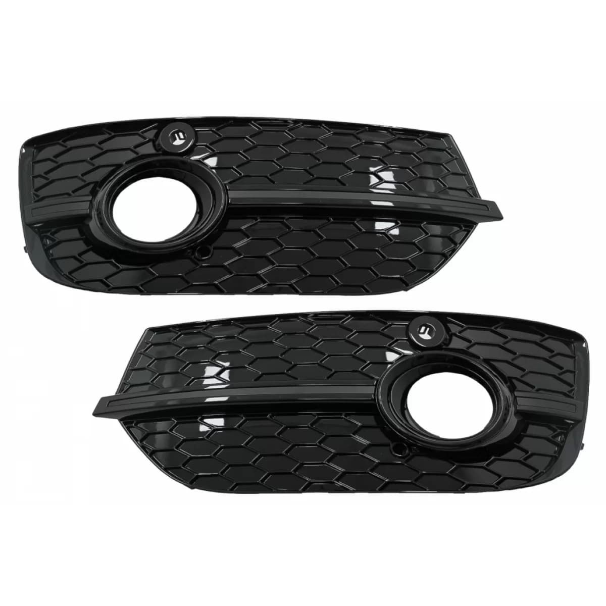 Fog Lamp Covers Side Grilles suitable for Audi Q3 8U (2011-2014) RS Design Piano Black