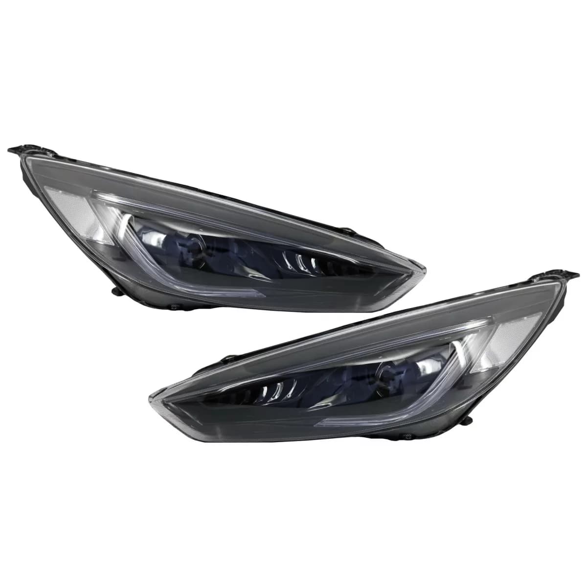 Headlights LED DRL suitable for FORD Focus III Mk3 RHD (2015-2017) Bi-Xenon Design Dynamic Flowing Turn Signals Demon Look