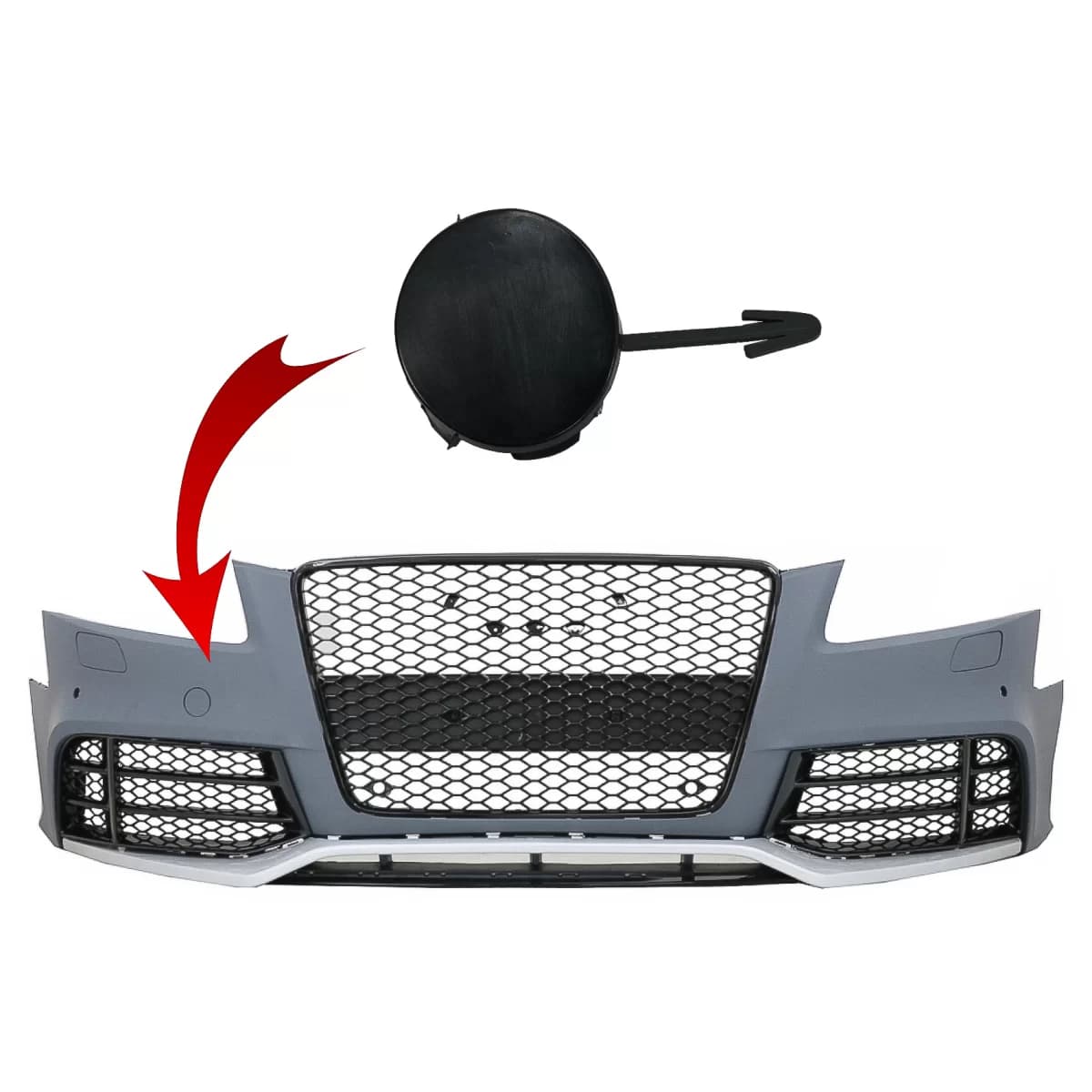 Tow Hook Cover Front Bumper suitable for Audi A5 8T (2008-2016) RS5 Design