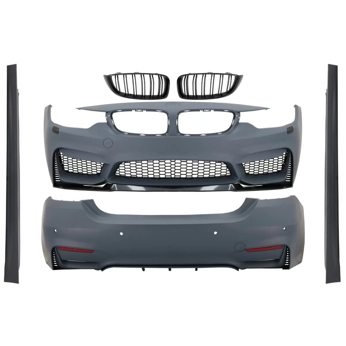Body Kit with Central Grilles suitable for BMW 4 Series F36 Gran Coupe (2013-03.2019) M4 Look