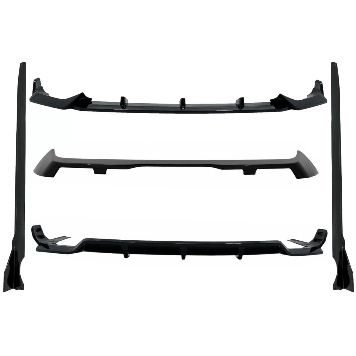 Aero Body Kit suitable for BMW X7 G07 (2018-2022) M-Tech Black Knight Design Piano Black