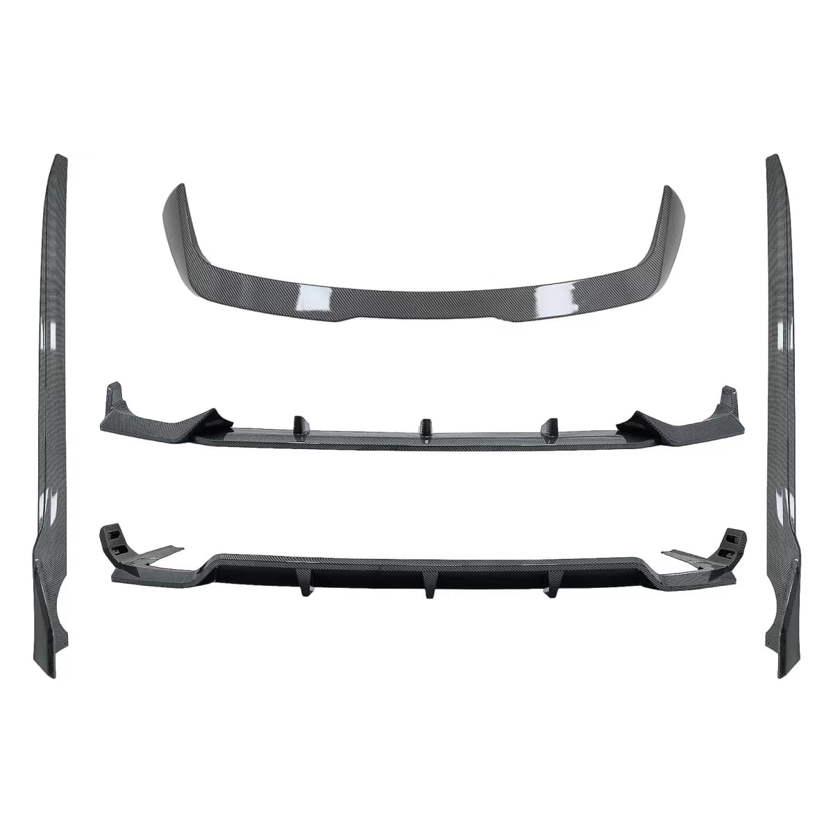 Aero Body Kit suitable for BMW X7 G07 (2018-2022) M-Tech Black Knight Design Carbon Fiber Look