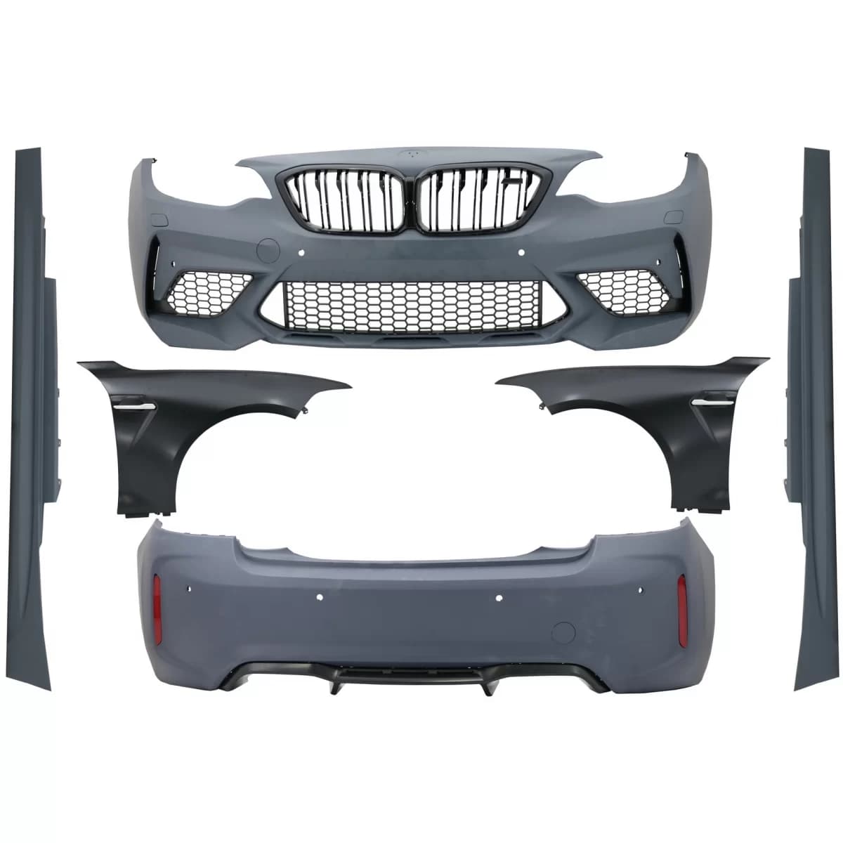 Body Kit suitable for BMW 2 Series F22 Coupe F23 Cabrio (2014-2017) M2C Design