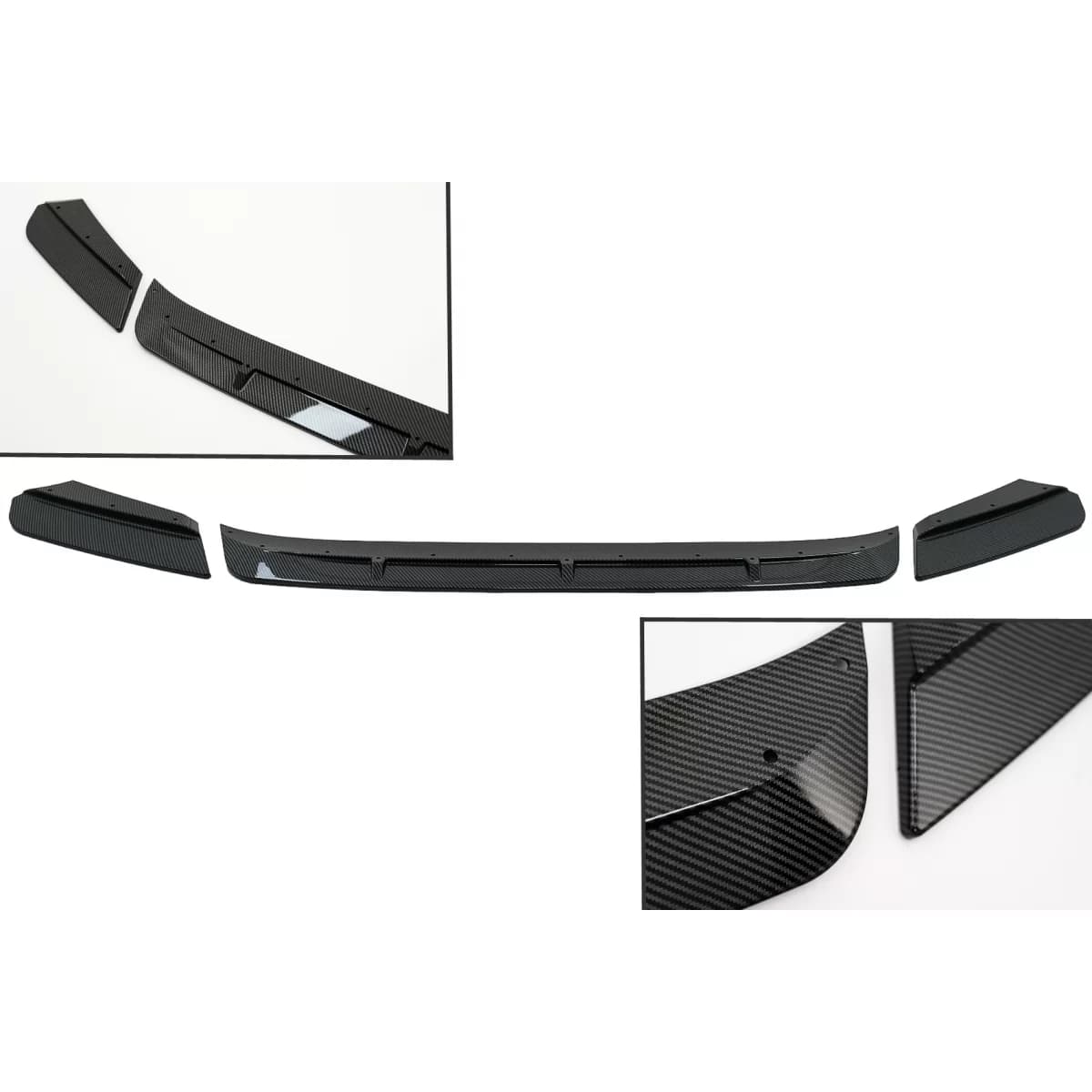 Front Bumper Spoiler Lip suitable for BMW X3M G01 X4M G02 (2018-2020) M Sport Carbon Look