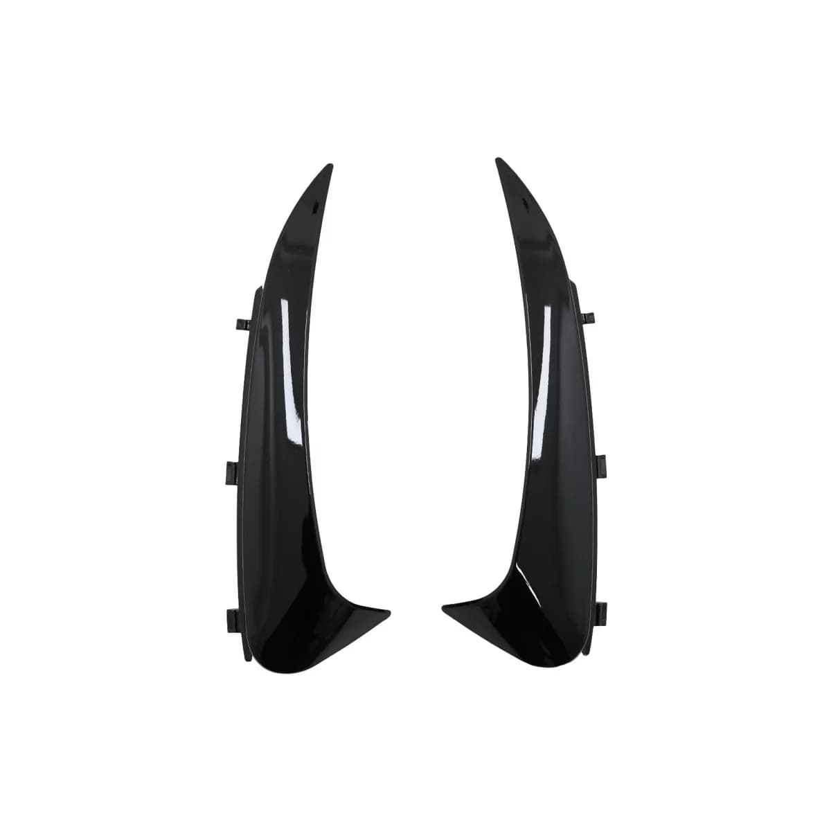 Rear Bumper Flaps Side Fins Flics suitable for Mercedes C Class C205 A205 (2015-2019) Piano Black