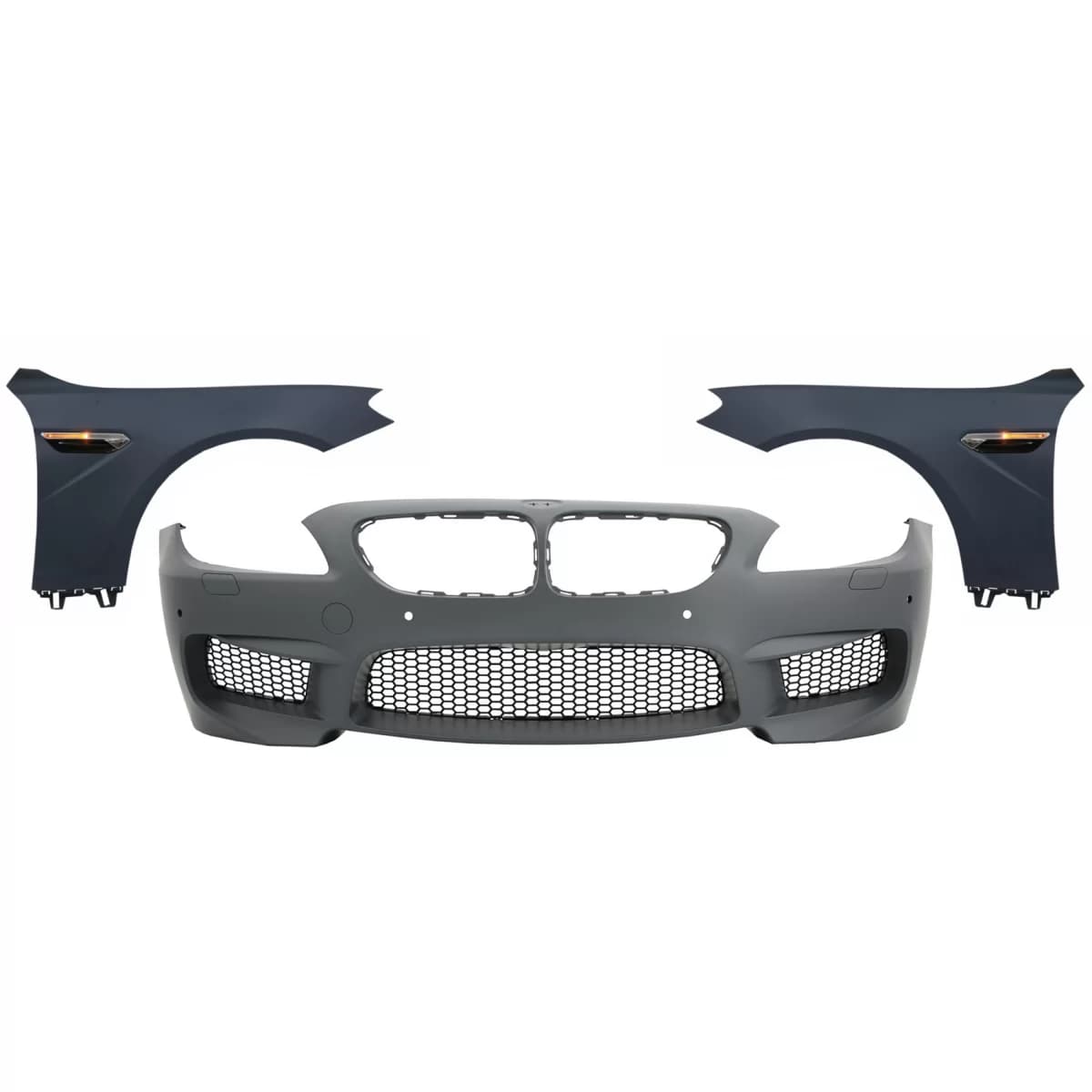 Front Bumper with Fenders suitable for BMW 6 Series F06 Gran Coupe F12 Cabrio F13 Coupe (2011-2017) M6 Design