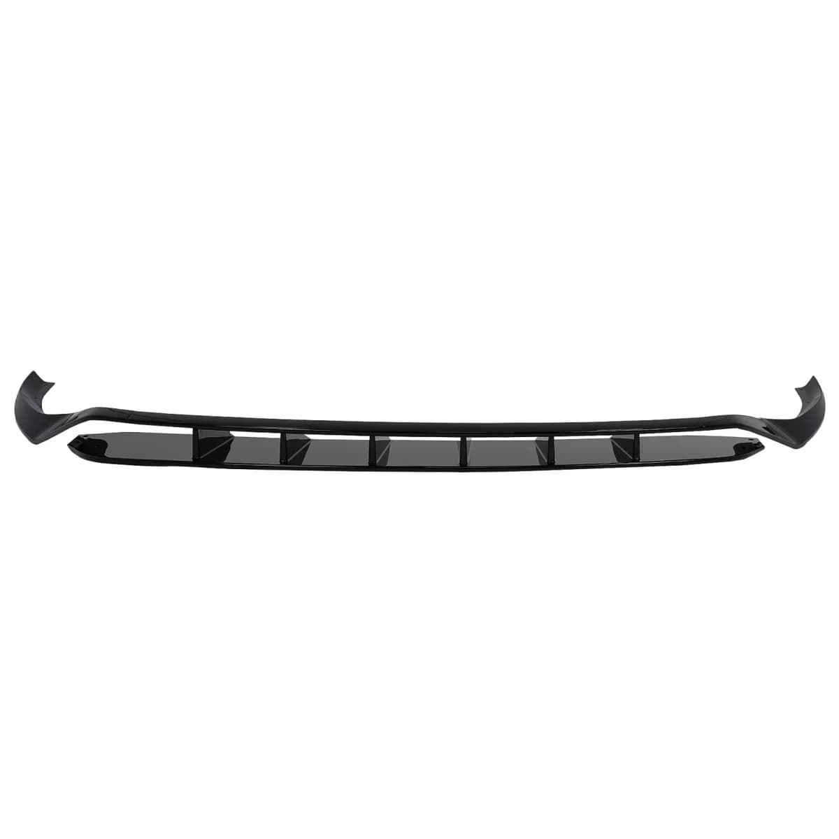 Front Bumper Spoiler suitable for Audi Q8 S-Line (2018-2023) Shiny Black