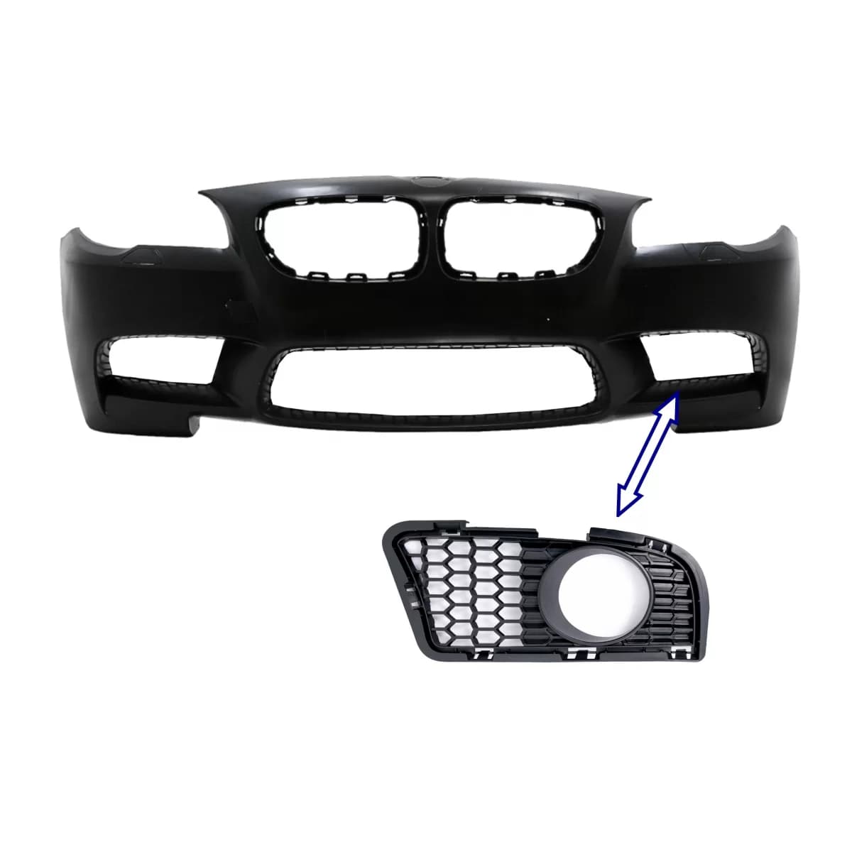 Fog Light Grille LEFT SIDE suitable for BMW 5 Series F10 F11 NON-LCI (2010-2014) only for M5 Bumper