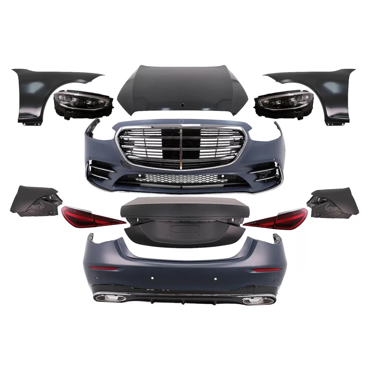 Complete Body Kit suitable for Mercedes S-Class W221 (2005-2013) Conversion to W223 S450 Design
