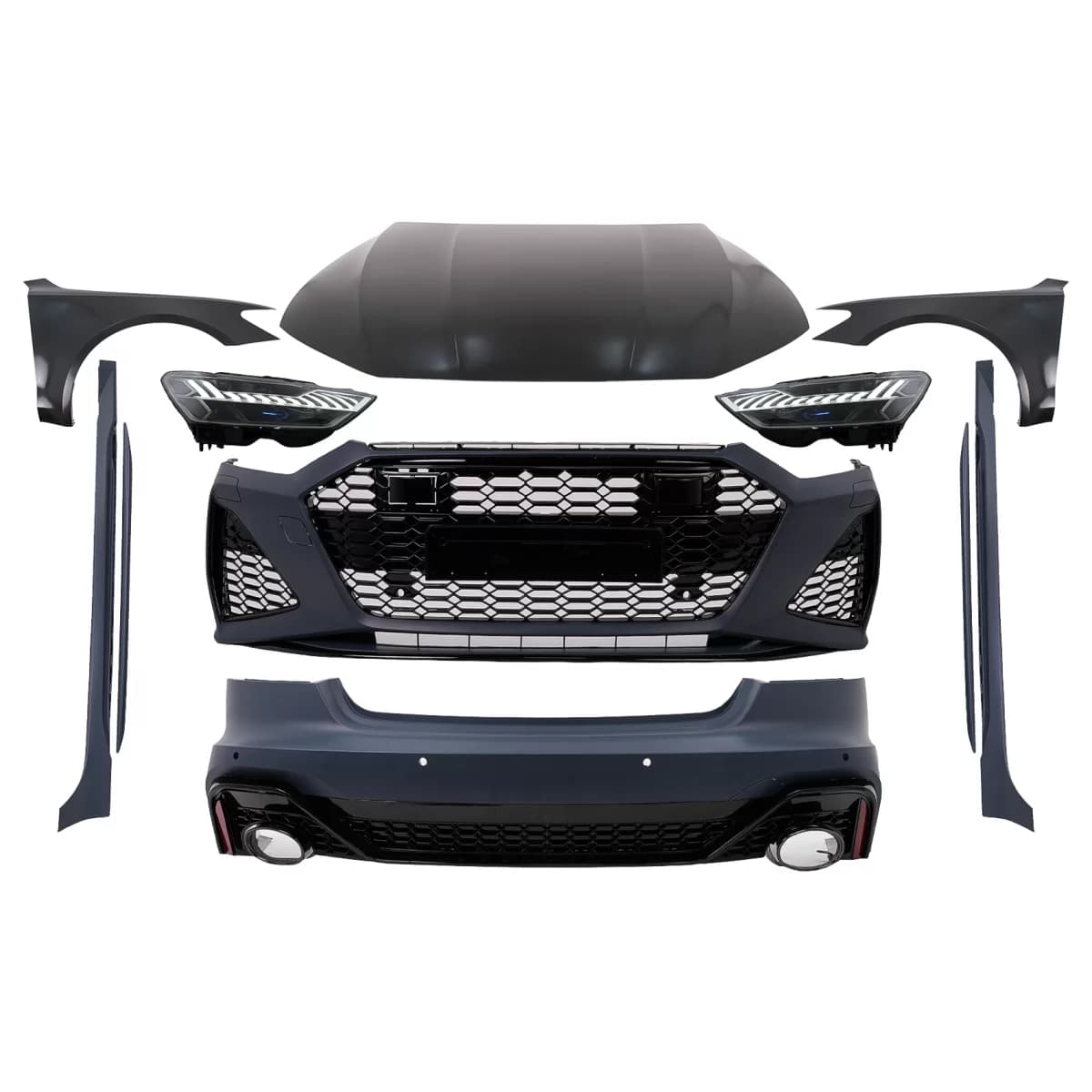 Complete Wide Body Kit suitable for Audi A7 4G Facelift (2015-2017) Conversion to 2020+ RS Design