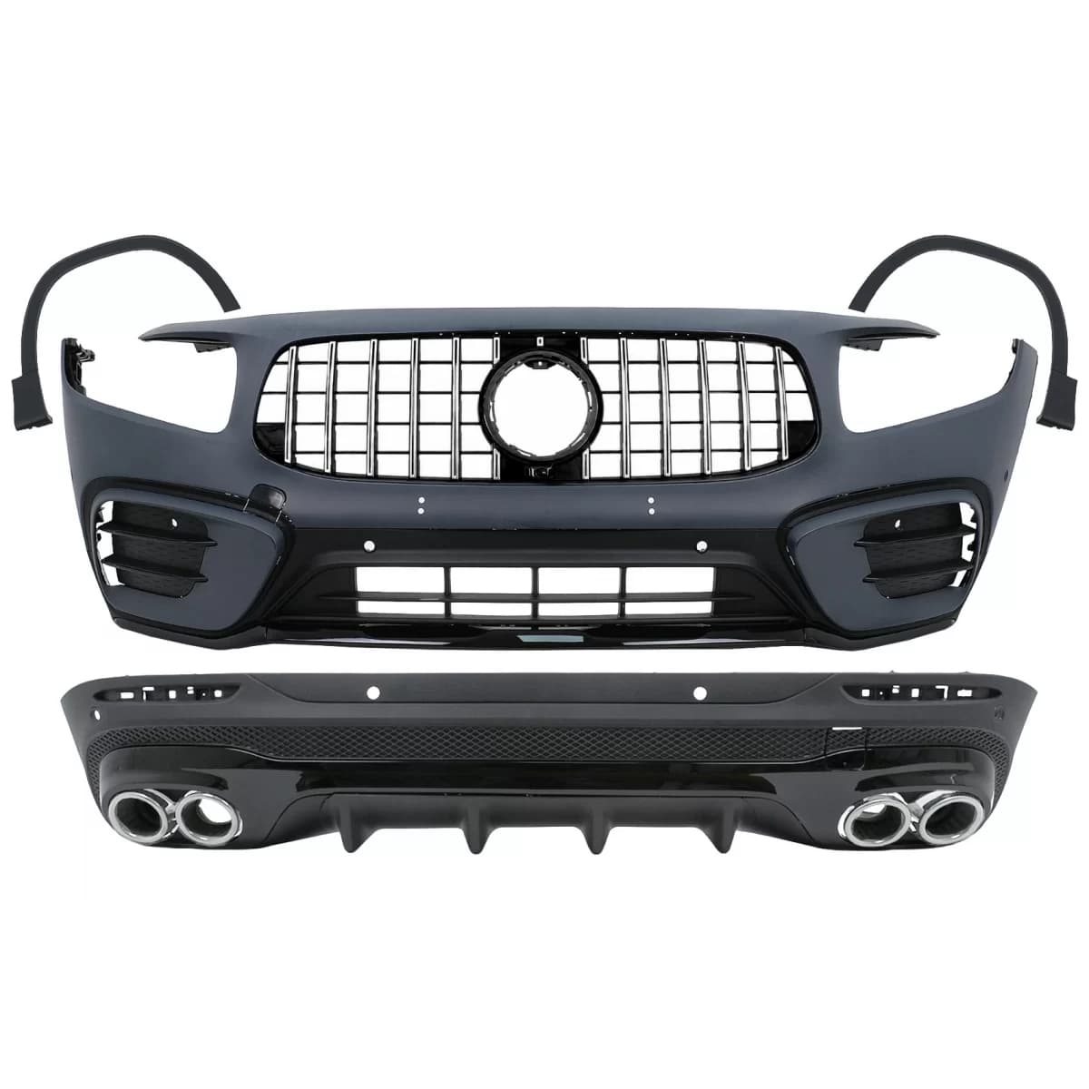 Body Kit suitable for Mercedes GLB X247 (2019-2023) GLB35 Design Twin Round Exhaust Muffler Tips