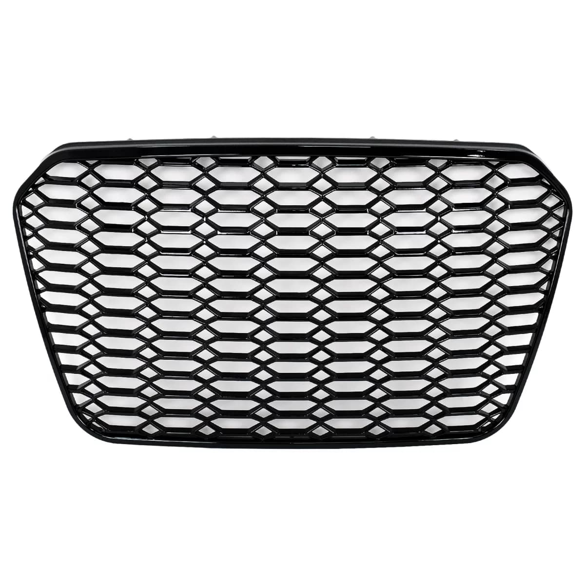 Badgeless Central Grille suitable for Audi A6 C7 4G (2011-2014) Shiny Black