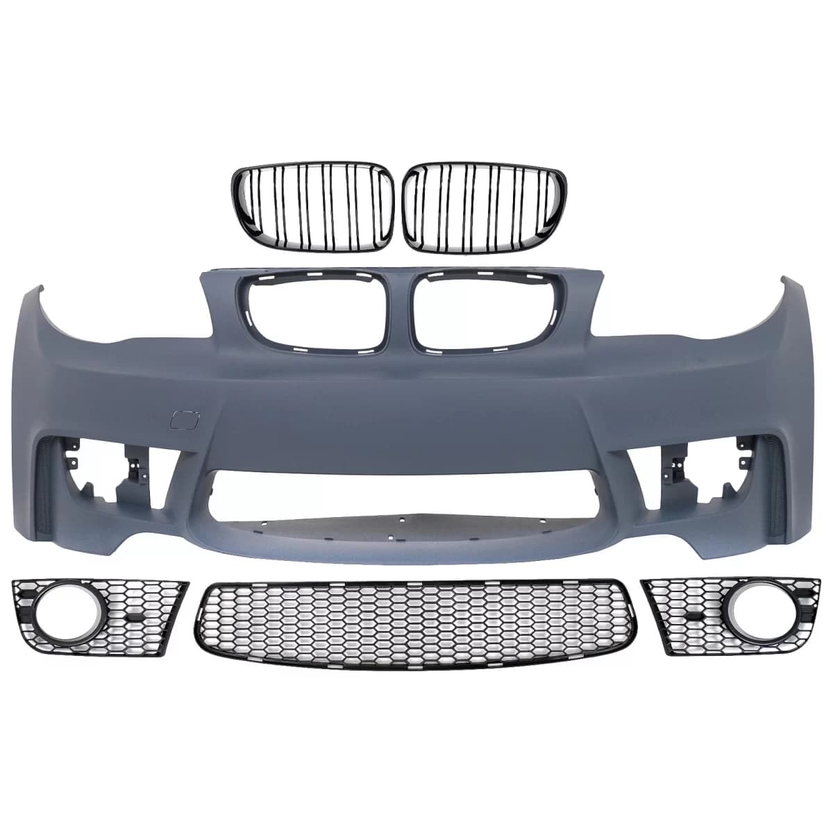 Front Bumper suitable for BMW 1 Series E81 E82 E87 E88 (2004-2011) M1 Design