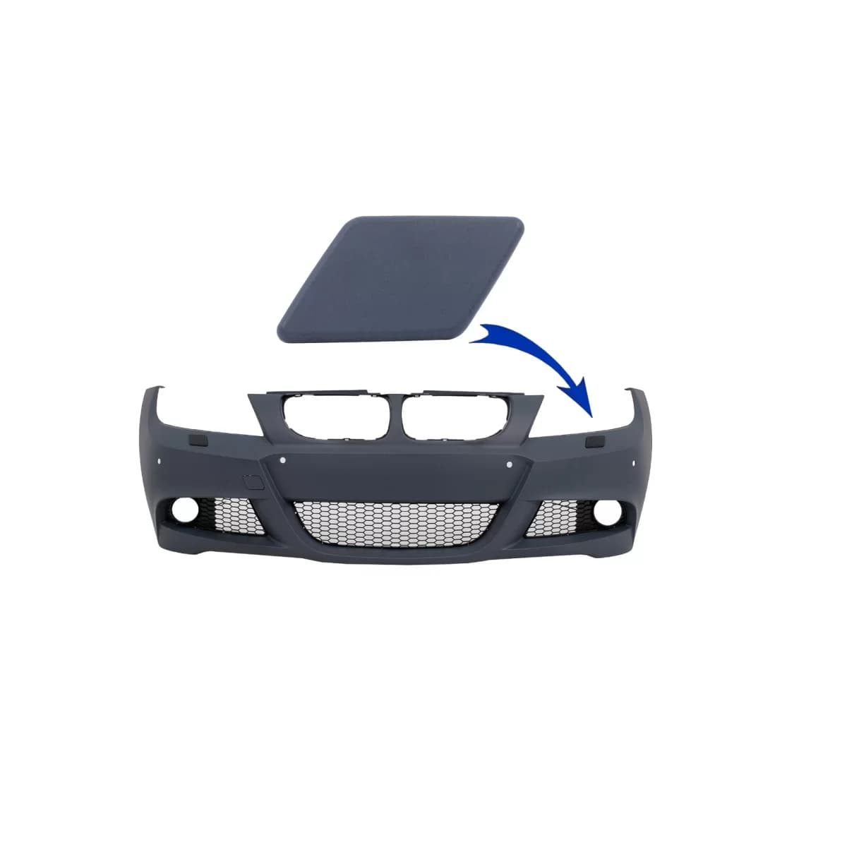 LEFT SRA Cover Front Bumper suitable for BMW 3 Series E90 E91 LCI (2008-2011) M Tech Design