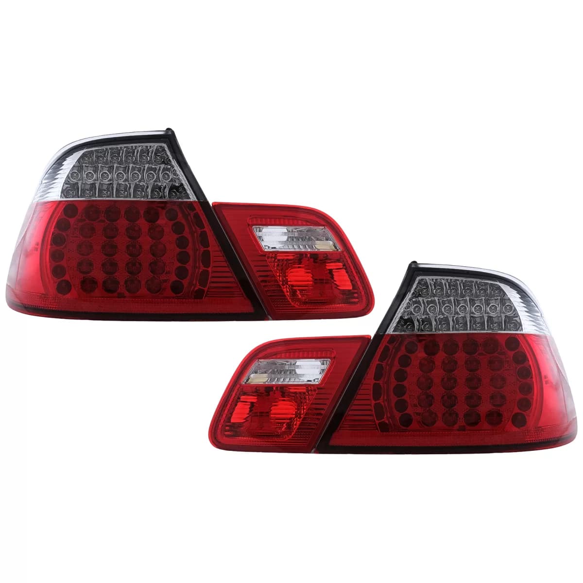 LED Taillights suitable for BMW 3 Series E46 Cabrio (2000-03.2003) Red White