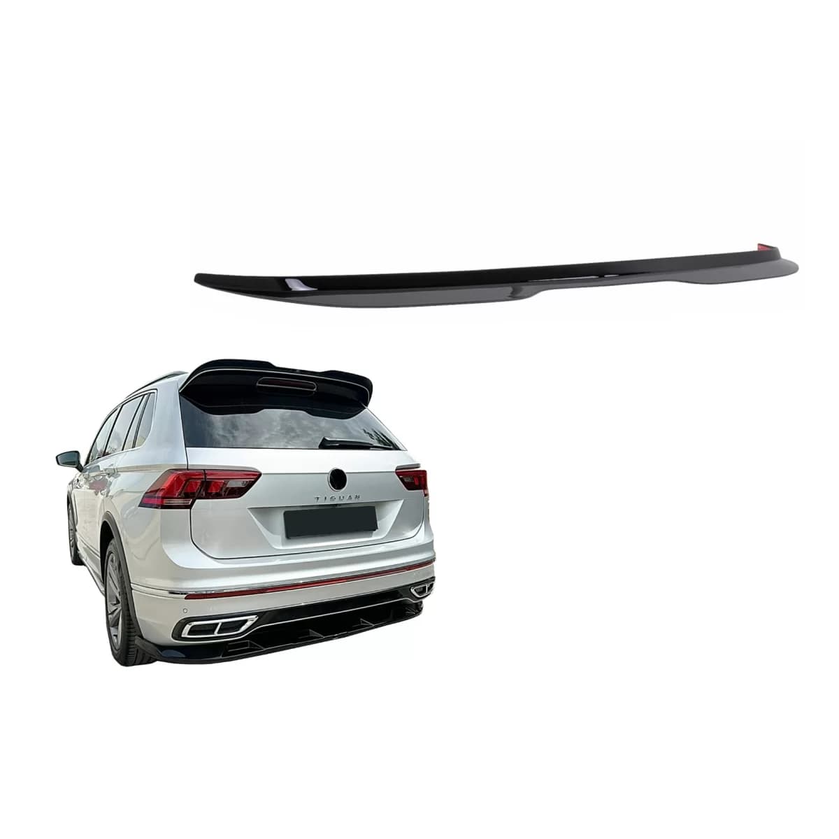 Roof Spoiler suitable for VW Tiguan II Mk2 R/ R Line Facelift (2020-2024) Black