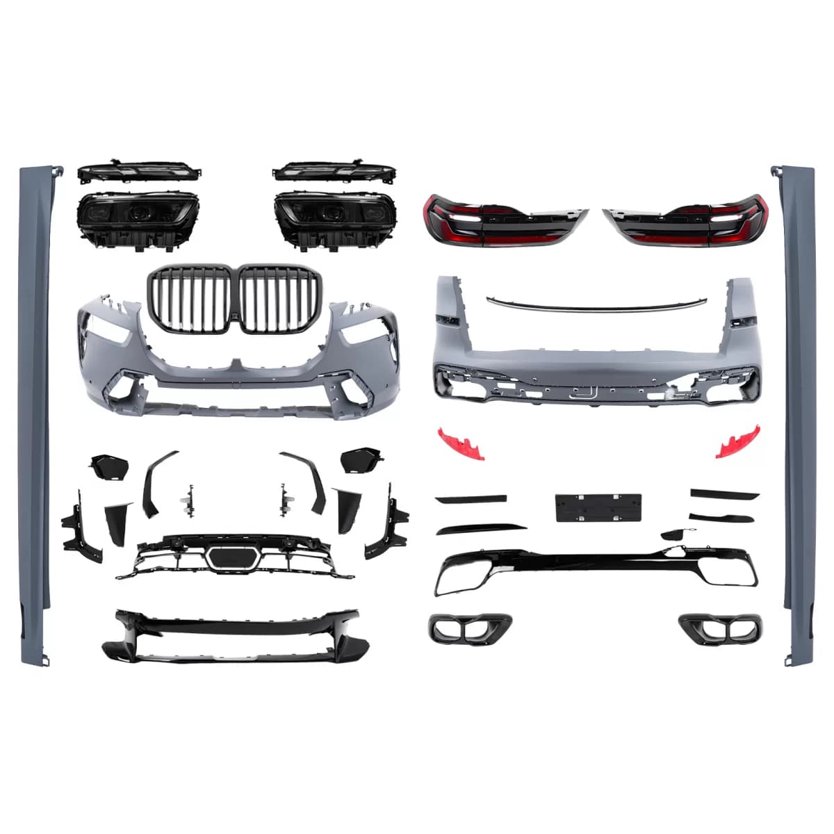 Body Kit suitable for BMW X7 G07 (2018-2022) Conversion to G07 LCI 2023 M Design