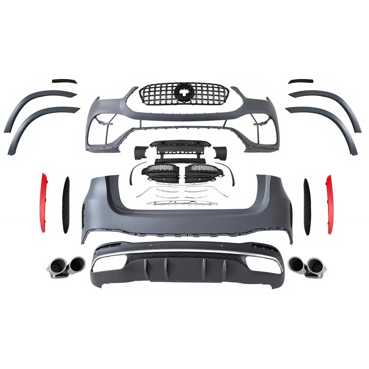 Complete Body Kit suitable for Mercedes GLE W167 SUV (2019-Up) GLE 53 Design