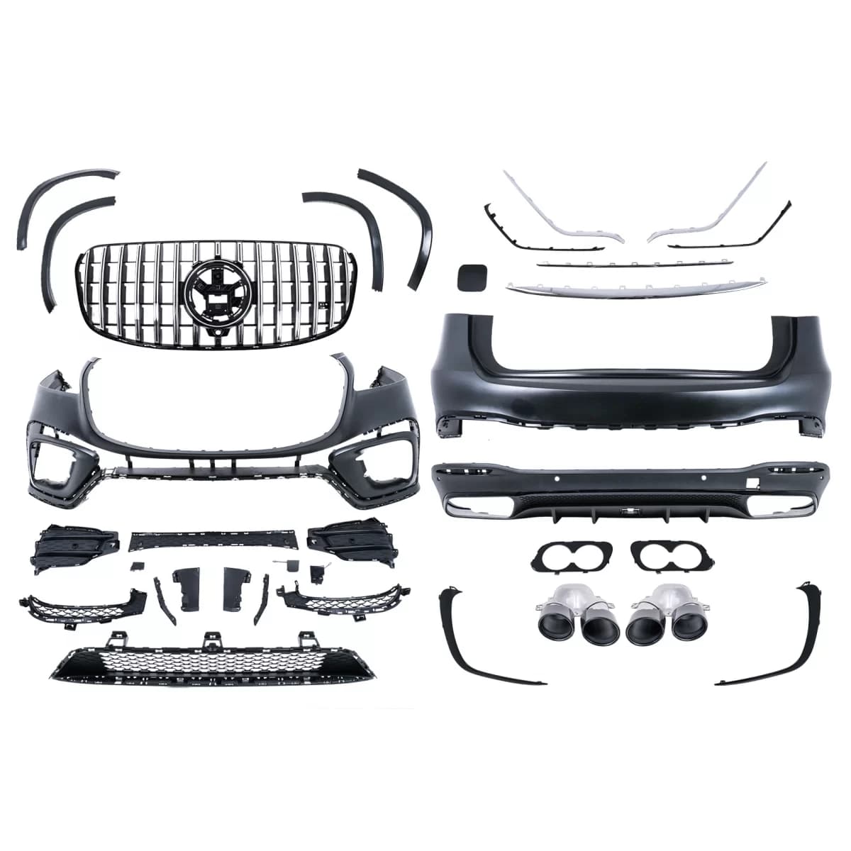 Complete Body Kit suitable for Mercedes GLS SUV X167 (2019-2023) GLS53 Design