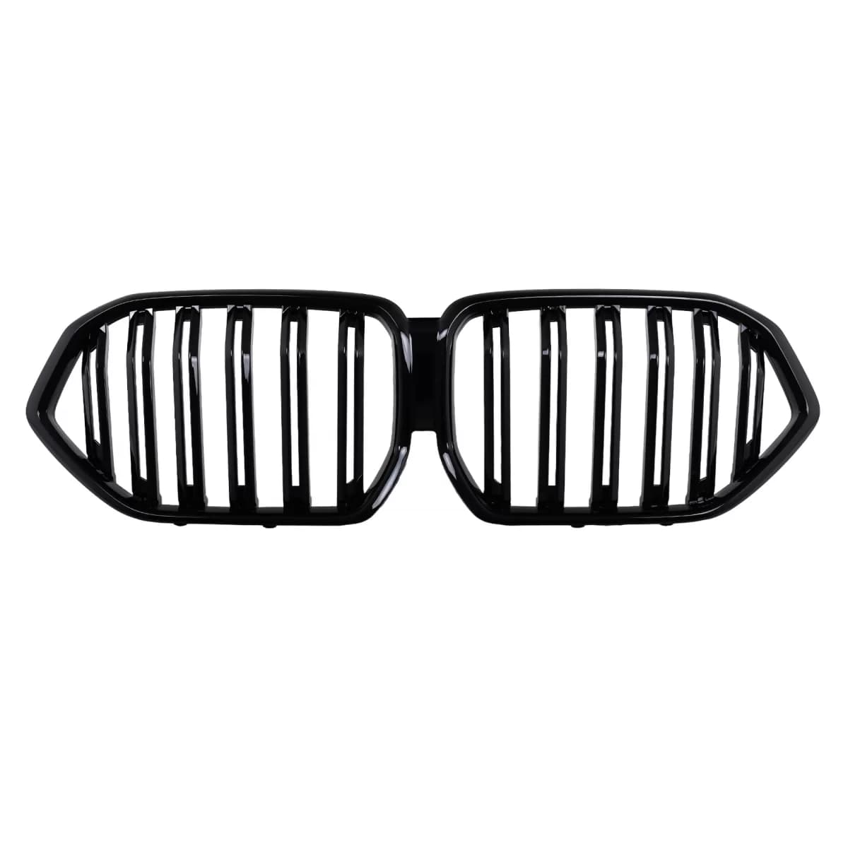 Central Kidney Grilles suitable for BMW X6 G06 (2019-2022) Double Stripe Piano Black