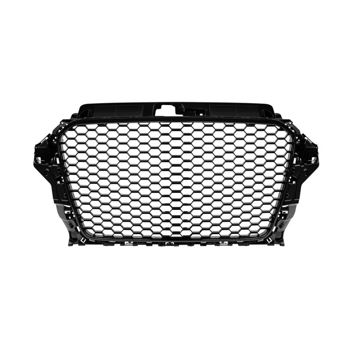 Black lacquer RS3 type grille suitable for Audi A3 2013-2016 without PDC